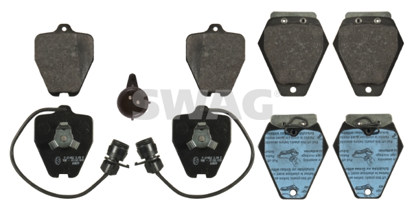 set placute frana,frana disc 32 91 6762 SWAG